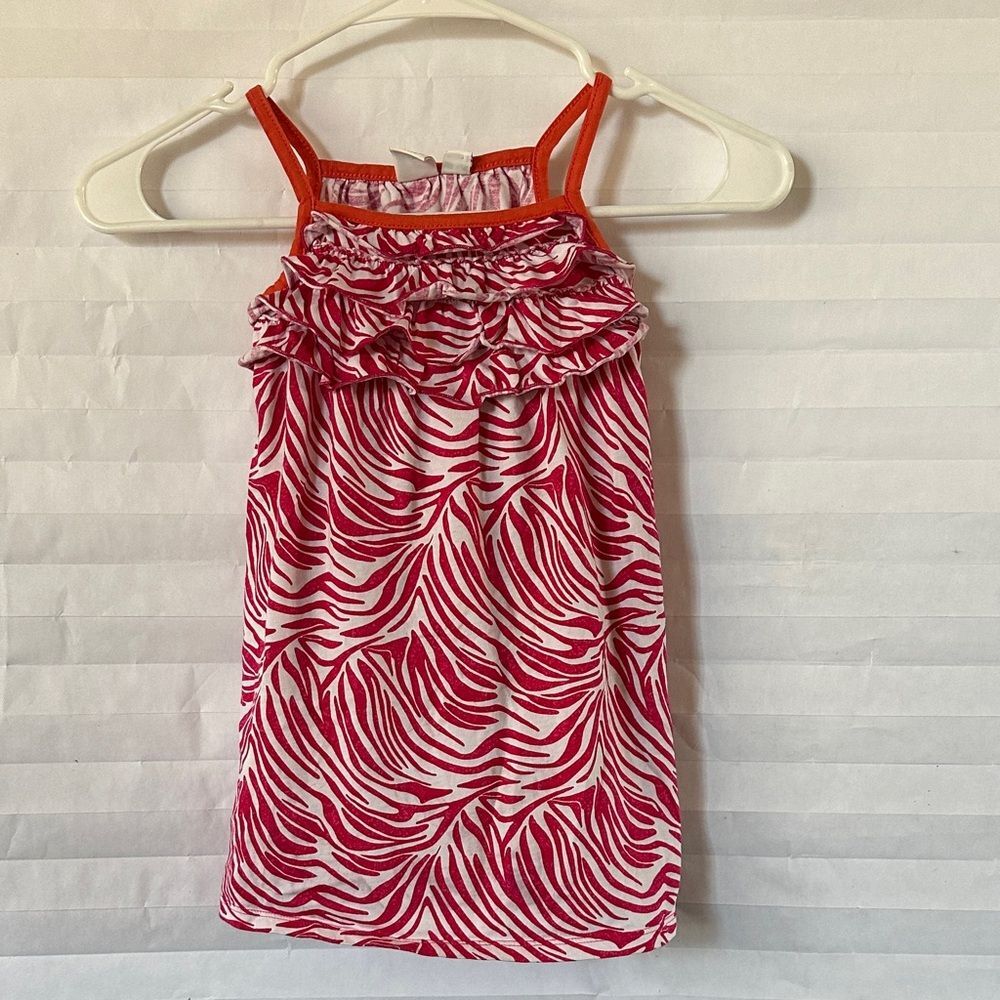 The Children’s Place Girls Top 3T Pink Zebra Print Shirt